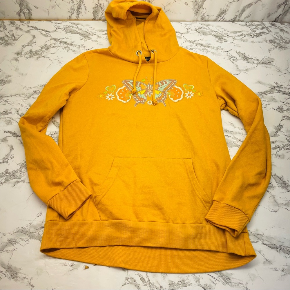 Chemistry Yellow Gold Long Sleeve Hoodie Size Small - Picture 13 of 14
